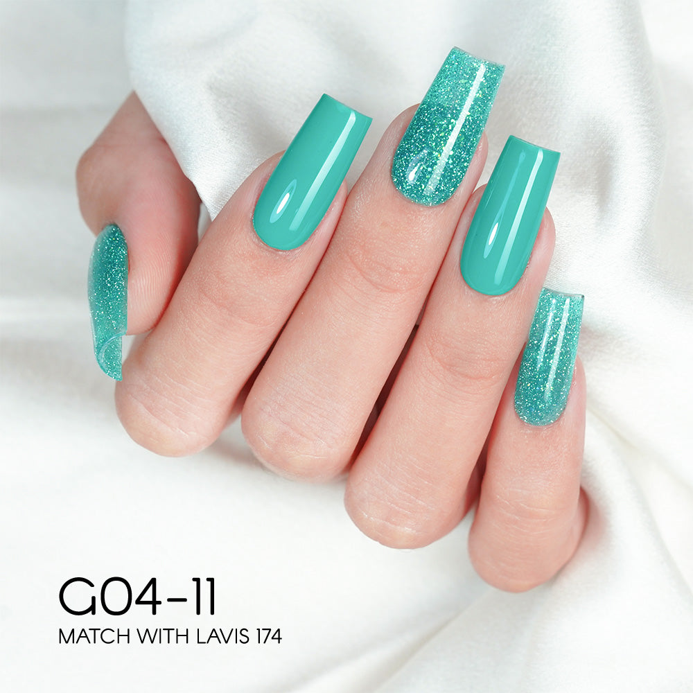 LAVIS Glitter G04 - 11 - Gel Polish 0.5 oz - Couture Collection by LAVIS NAILS sold by DTK Nail Supply