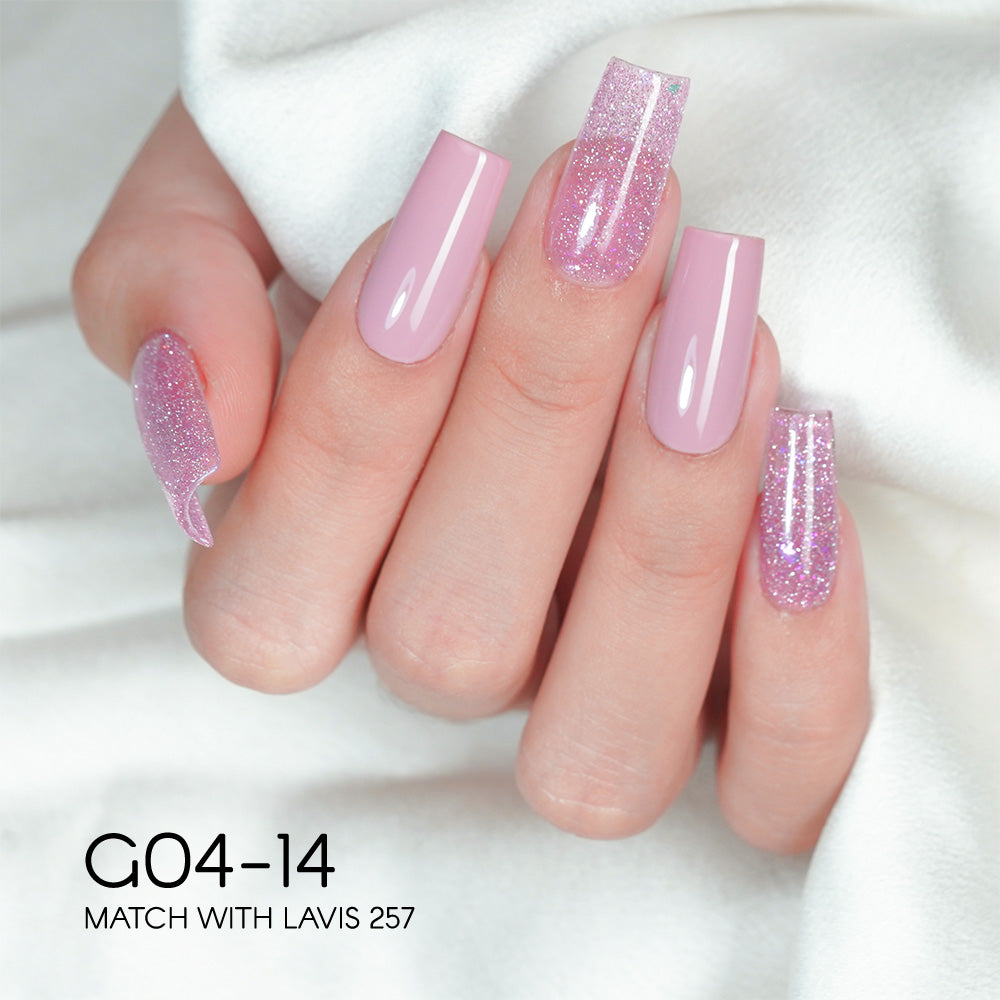 LAVIS Glitter G04 - 14 - Gel Polish 0.5 oz - Couture Collection by LAVIS NAILS sold by DTK Nail Supply