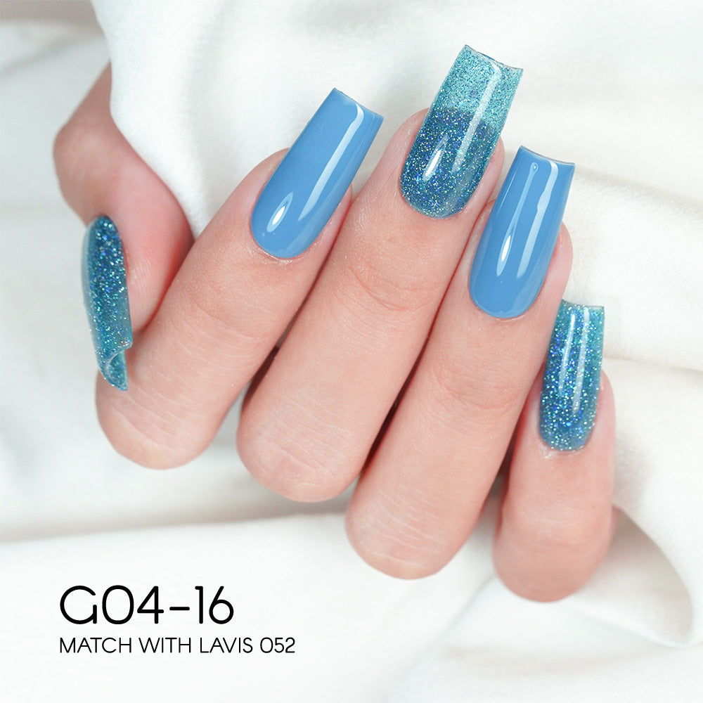 LAVIS Glitter G04 - 16 - Gel Polish 0.5 oz - Couture Collection by LAVIS NAILS sold by DTK Nail Supply