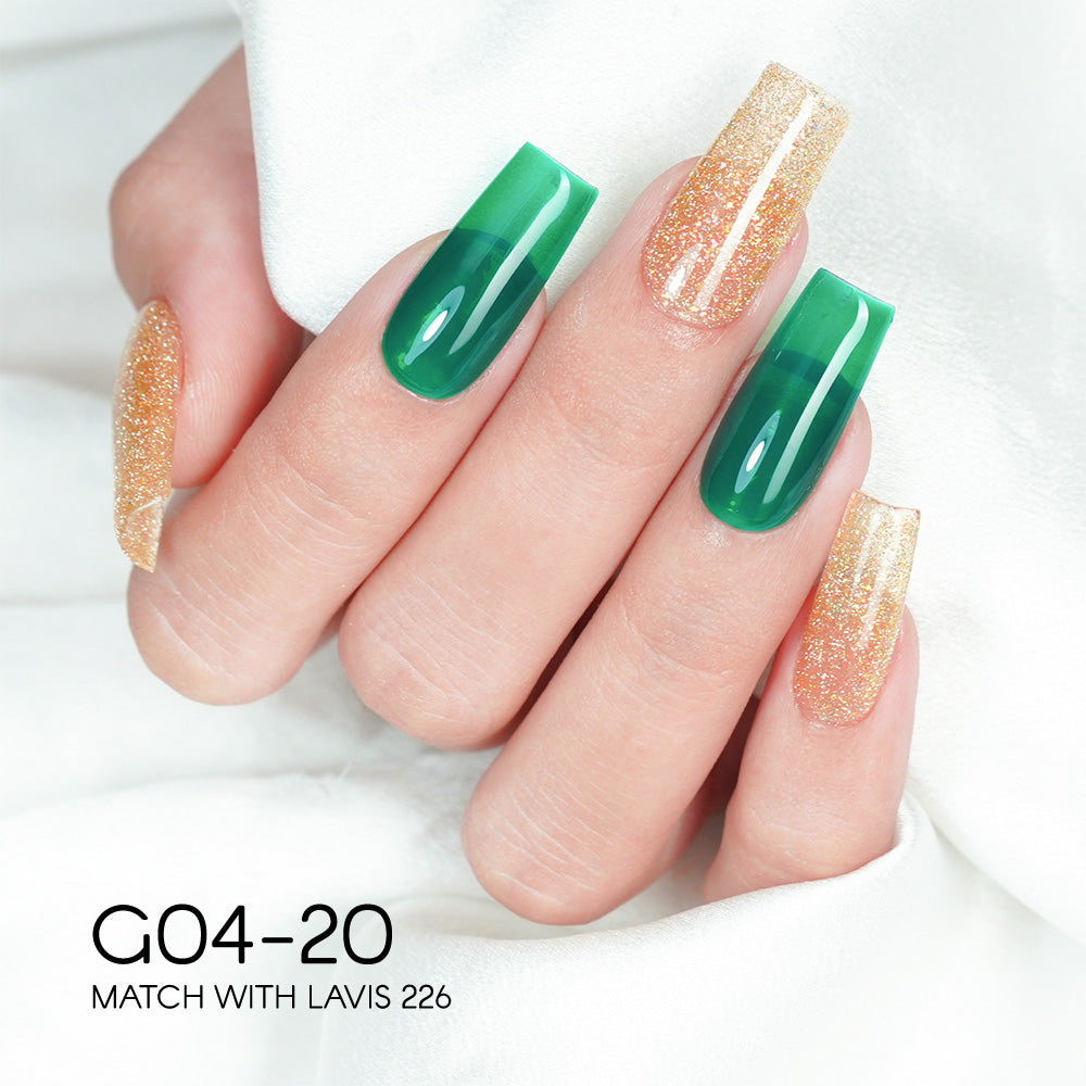 LAVIS Glitter G04 - 20 - Gel Polish 0.5 oz - Couture Collection by LAVIS NAILS sold by DTK Nail Supply