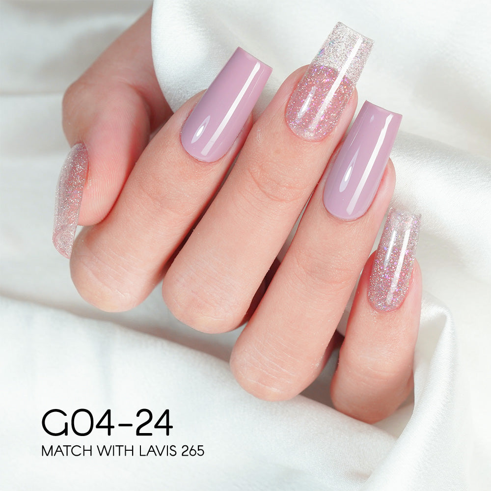 LAVIS Glitter G04 - 24 - Gel Polish 0.5 oz - Couture Collection by LAVIS NAILS sold by DTK Nail Supply