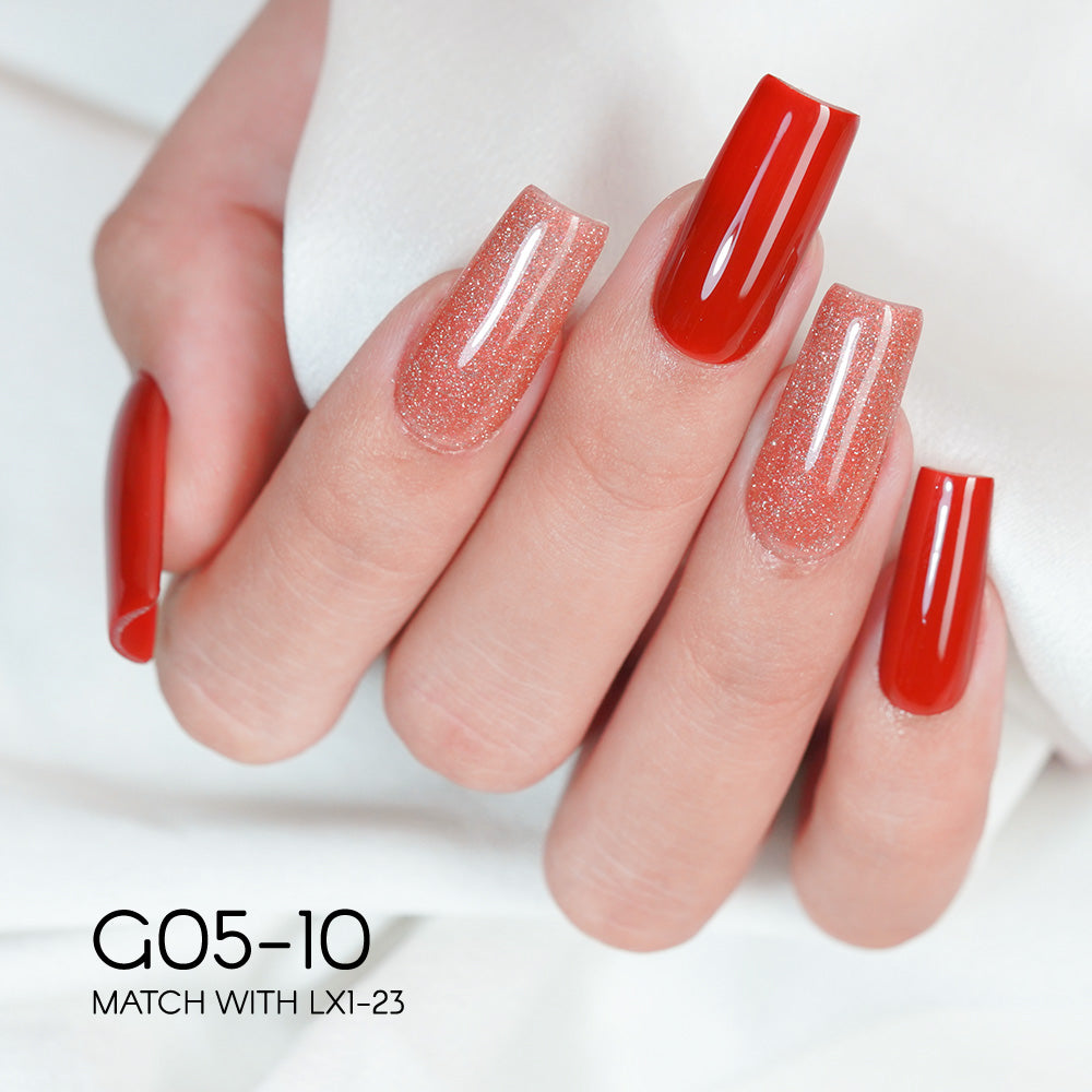 LAVIS Glitter G05 - 10 - Gel Polish 0.5oz - Champagne Toast Glitter Collection by LAVIS NAILS sold by DTK Nail Supply