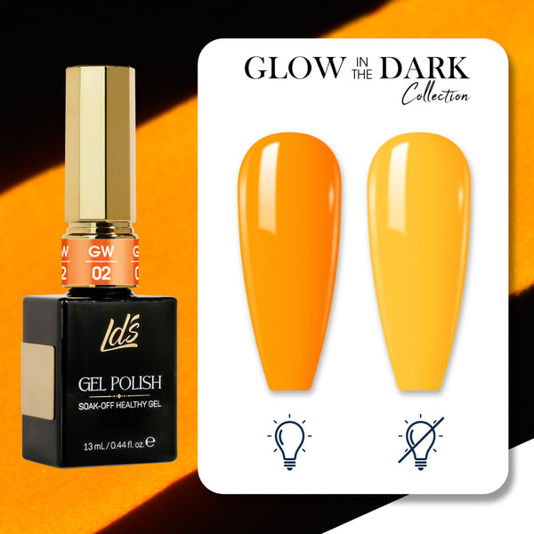 LDS Glow In The Dark - 12 Colors GW01-12 by LDS sold by DTK Nail Supply
