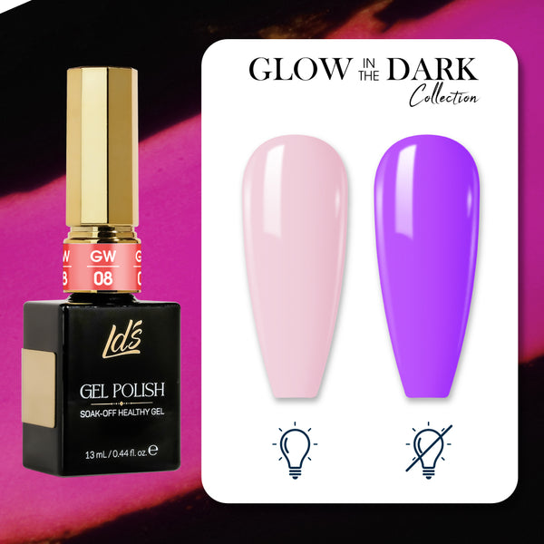 LDS Glow In The Dark - 12 Colors GW01-12 by LDS sold by DTK Nail Supply