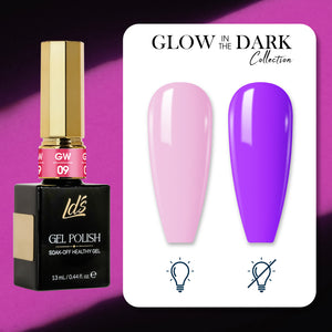LDS Glow In The Dark - 12 Colors GW01-12 by LDS sold by DTK Nail Supply