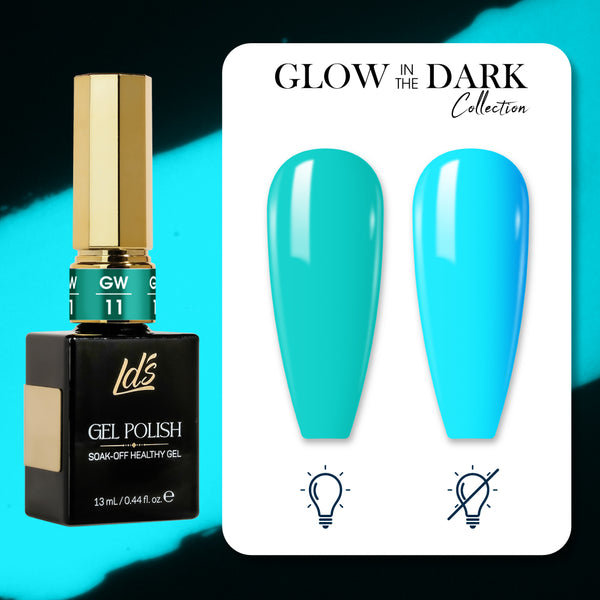 LDS Glow In The Dark - 12 Colors GW01-12 by LDS sold by DTK Nail Supply