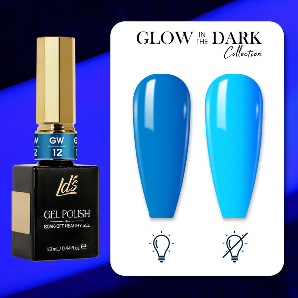 LDS Glow In The Dark - 12 Colors GW01-12 by LDS sold by DTK Nail Supply