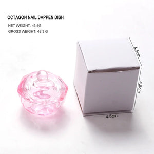 Dappen Dish Nails Lid Pink Cup by Other sold by DTK Nail Supply