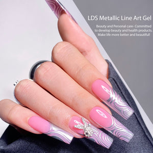 LDS Metallic Line Art Gel - Chrome Silver UV/LED