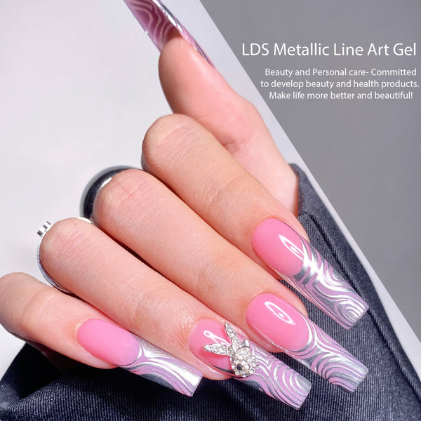 LDS Metallic Line Art Gel - Chrome Silver UV/LED