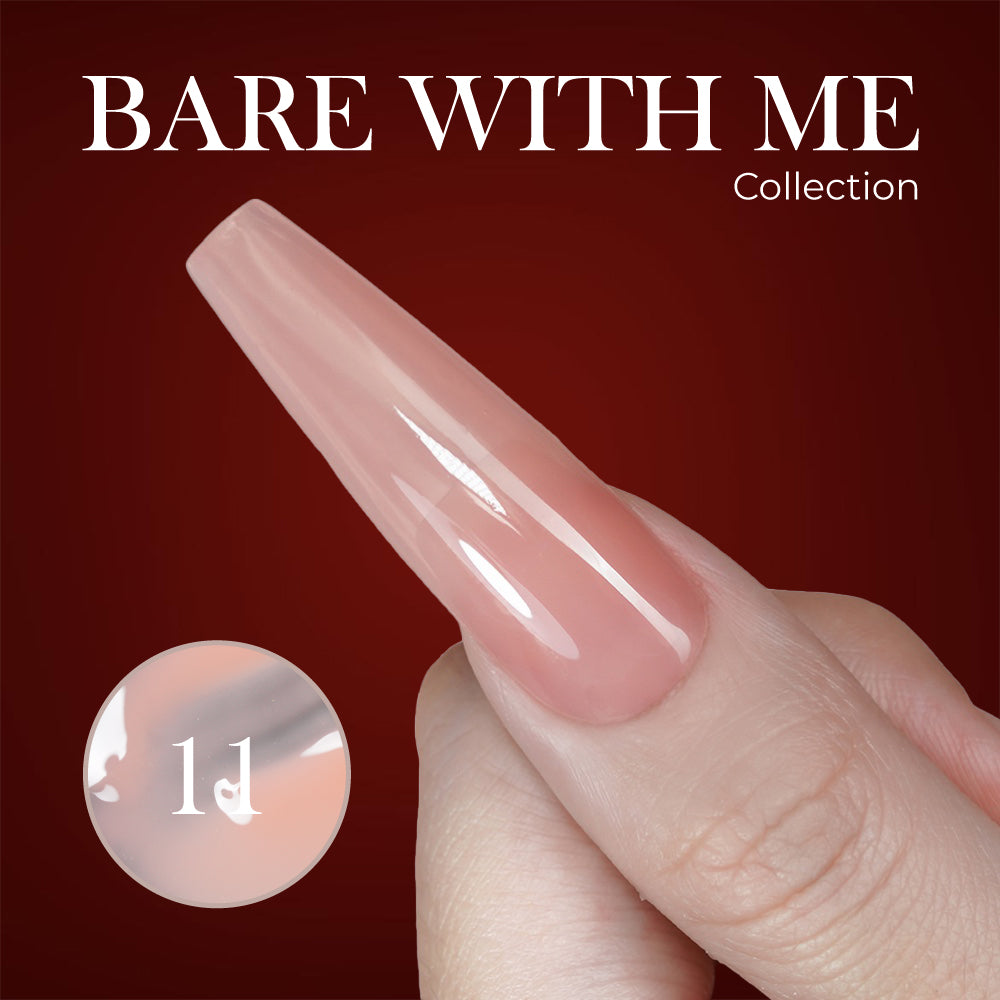 Jelly Gel Polish Colors - Lavis J03-11 - Bare With Me Collection by LAVIS NAILS sold by DTK Nail Supply