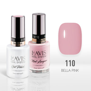 Lavis Gel Nail Polish Duo - 110 Pink Colors - Bella Pink by LAVIS NAILS sold by DTK Nail Supply
