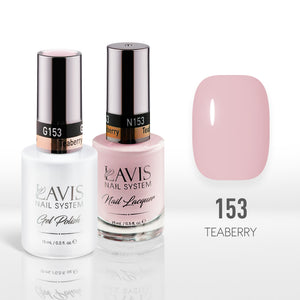 Lavis Gel Nail Polish Duo - 153 Rose Colors - Teaberry by LAVIS NAILS sold by DTK Nail Supply