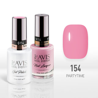  Lavis Gel Nail Polish Duo - 154 Rose Colors - Partytime by LAVIS NAILS sold by DTK Nail Supply