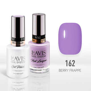  Lavis Gel Nail Polish Duo - 162 Purple Colors - Berry Frappe by LAVIS NAILS sold by DTK Nail Supply