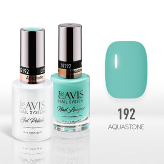  Lavis Gel Nail Polish Duo - 192 Green Colors - Aquastone by LAVIS NAILS sold by DTK Nail Supply