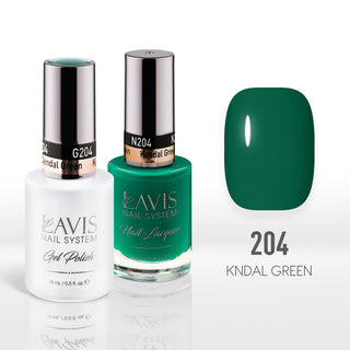  Lavis Gel Nail Polish Duo - 204 Green Colors - Kendal Green by LAVIS NAILS sold by DTK Nail Supply