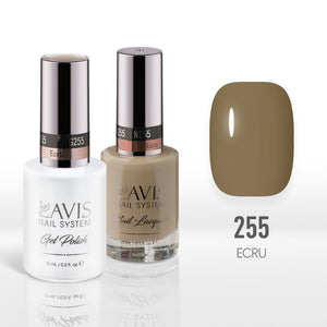 Lavis Gel Nail Polish Duo - 255 Yellow Colors - Ecru by LAVIS NAILS sold by DTK Nail Supply