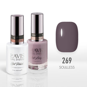 Lavis Gel Nail Polish Duo - 269 Mauve Colors - Soulless by LAVIS NAILS sold by DTK Nail Supply