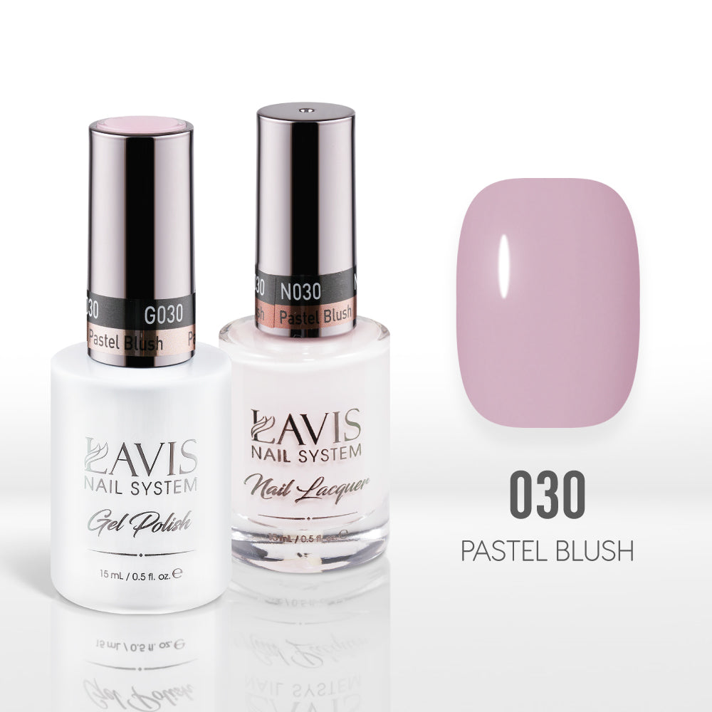 Lavis Gel Nail Polish Duo - 030 Pastel Blush by LAVIS NAILS sold by DTK Nail Supply