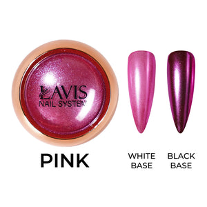 Classic Chrome Nail Powder - Pink
