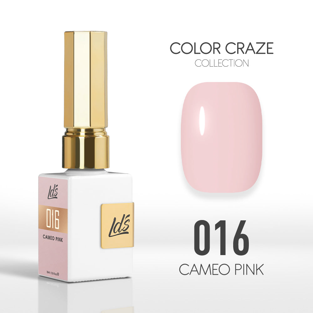 LDS Color Craze Gel Nail Polish - 016 Cameo Pink - 0.5oz by LDS COLOR CRAZE sold by DTK Nail Supply