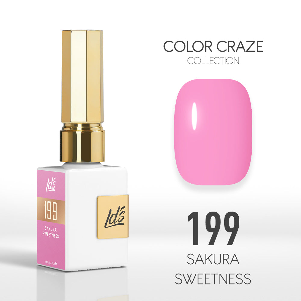 LDS Color Craze Gel Nail Polish - 199 Sakura Sweetness - 0.5oz by LDS COLOR CRAZE sold by DTK Nail Supply