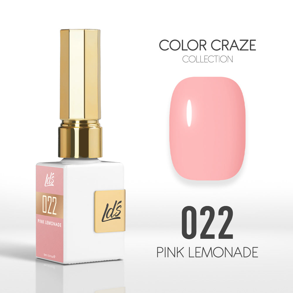 LDS Color Craze Gel Nail Polish - 022 Pink Lemonade - 0.5oz by LDS COLOR CRAZE sold by DTK Nail Supply