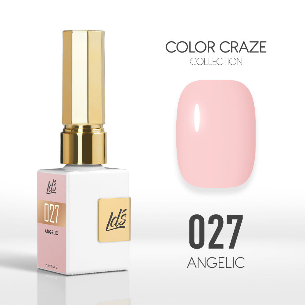 LDS Color Craze Gel Nail Polish - 027 Angelic - 0.5oz by LDS COLOR CRAZE sold by DTK Nail Supply
