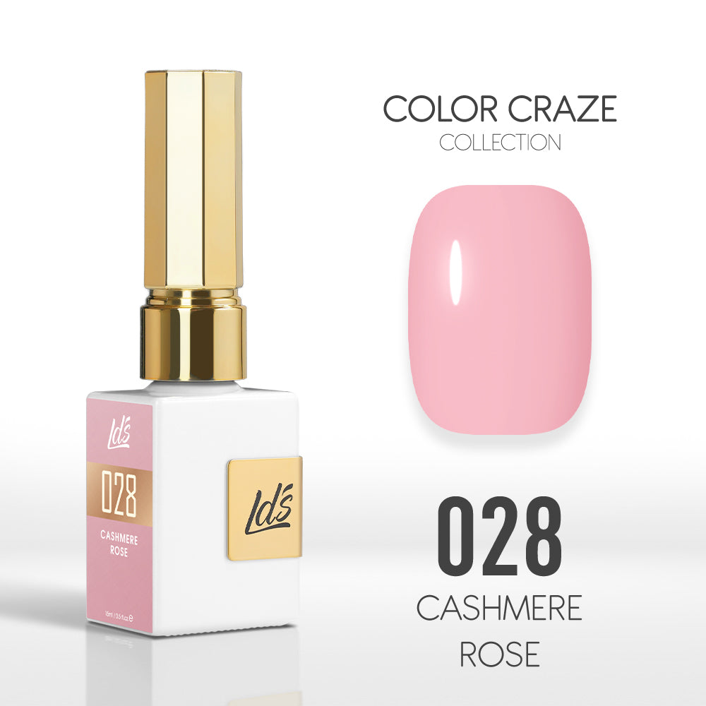 LDS Color Craze Gel Nail Polish - 028 Cashmere Rose - 0.5oz by LDS COLOR CRAZE sold by DTK Nail Supply