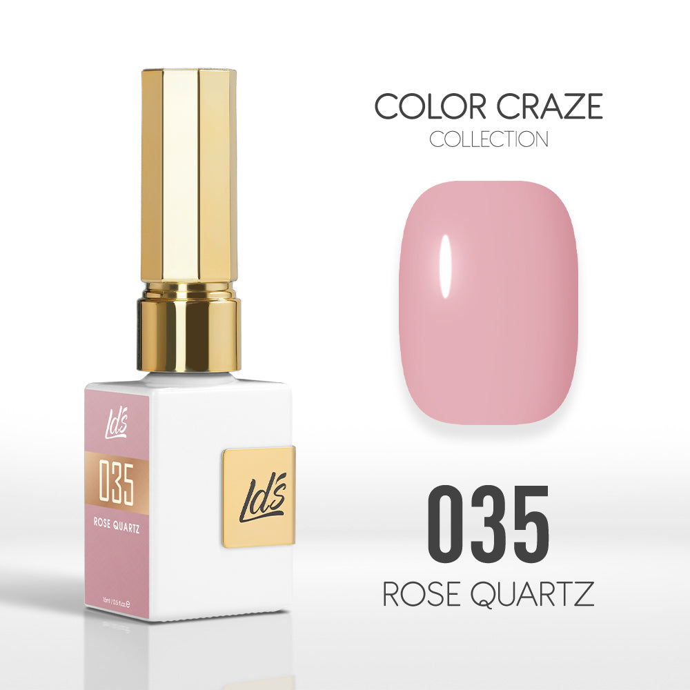 LDS Color Craze Gel Nail Polish - 035 Rose Quartz - 0.5oz by LDS COLOR CRAZE sold by DTK Nail Supply