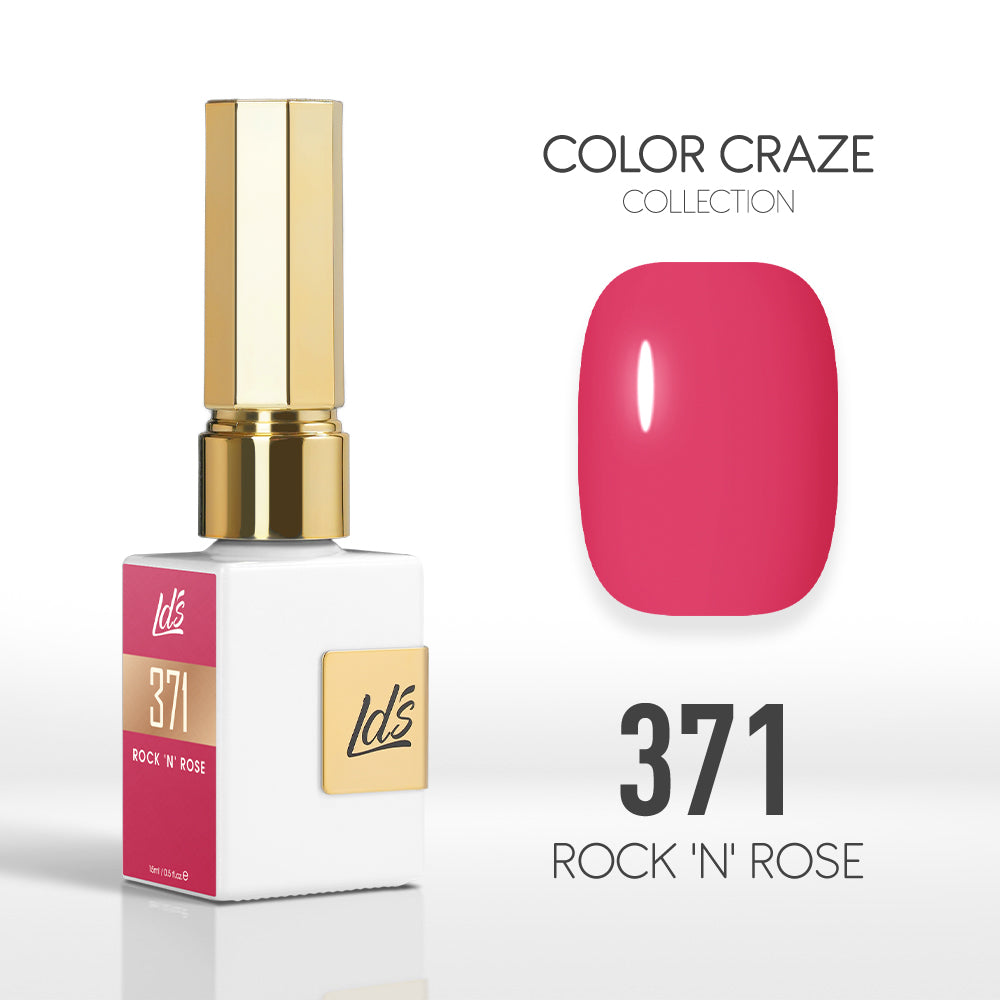 LDS Color Craze Gel Nail Polish - 371 Rock 'N' Rose - 0.5oz by LDS COLOR CRAZE sold by DTK Nail Supply