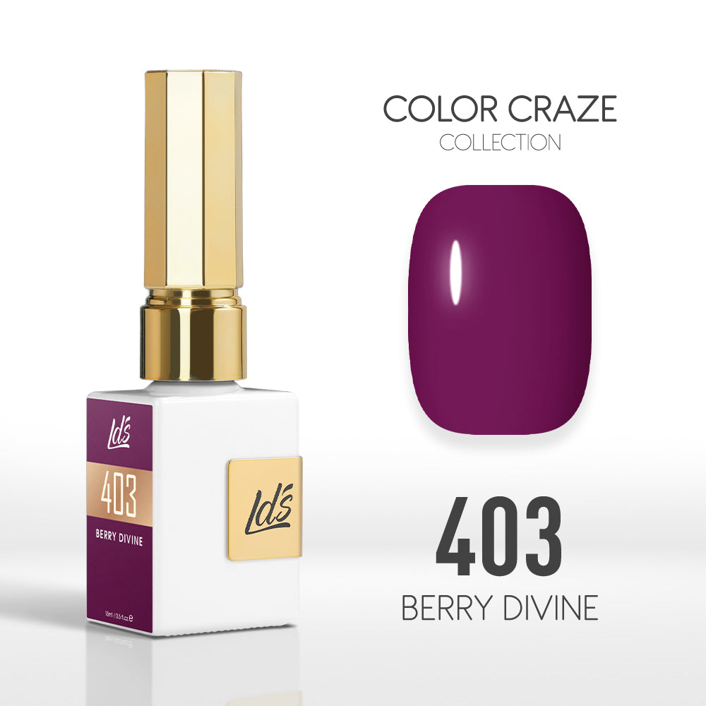 LDS Color Craze Gel Nail Polish - 403 Berry Divine - 0.5oz by LDS COLOR CRAZE sold by DTK Nail Supply