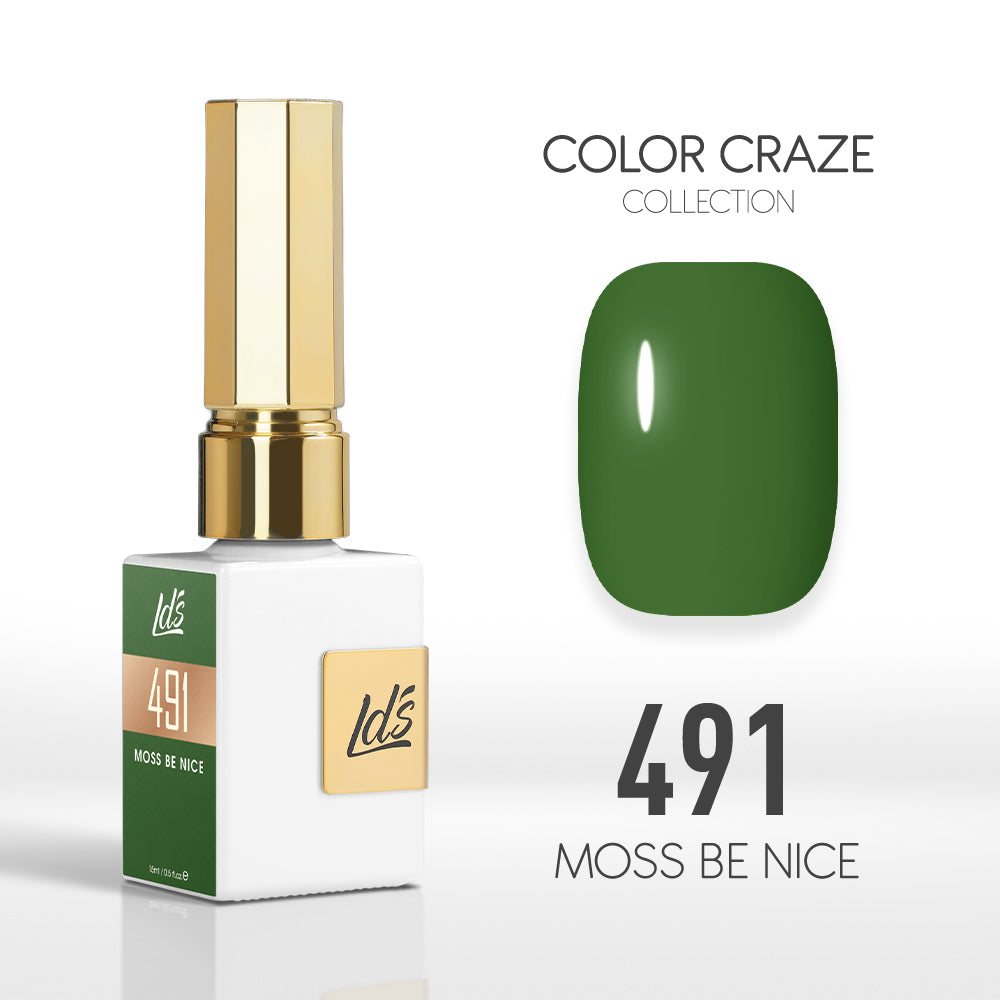 LDS Color Craze Gel Nail Polish - 491 Moss Be Nice - 0.5oz by LDS COLOR CRAZE sold by DTK Nail Supply