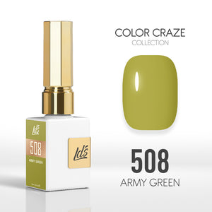 LDS Color Craze Gel Nail Polish - 508 Army Green - 0.5oz by LDS COLOR CRAZE sold by DTK Nail Supply