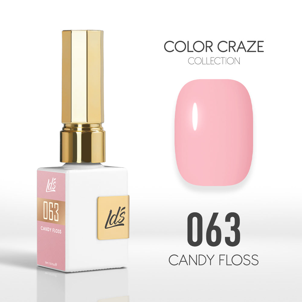 LDS Color Craze Gel Nail Polish - 063 Candy Floss - 0.5oz by LDS COLOR CRAZE sold by DTK Nail Supply