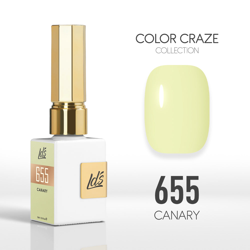 LDS Color Craze Gel Nail Polish - 655 Canary - 0.5oz by LDS COLOR CRAZE sold by DTK Nail Supply