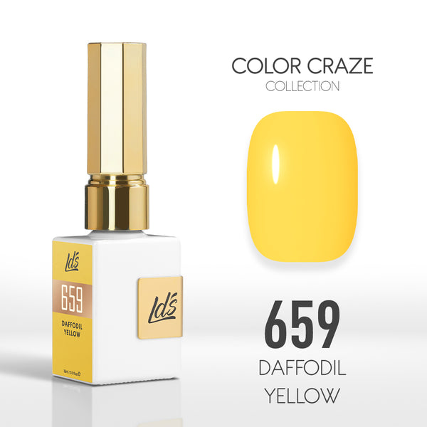 LDS Color Craze Gel Nail Polish - 659 Daffodil Yellow - 0.5oz by LDS COLOR CRAZE sold by DTK Nail Supply