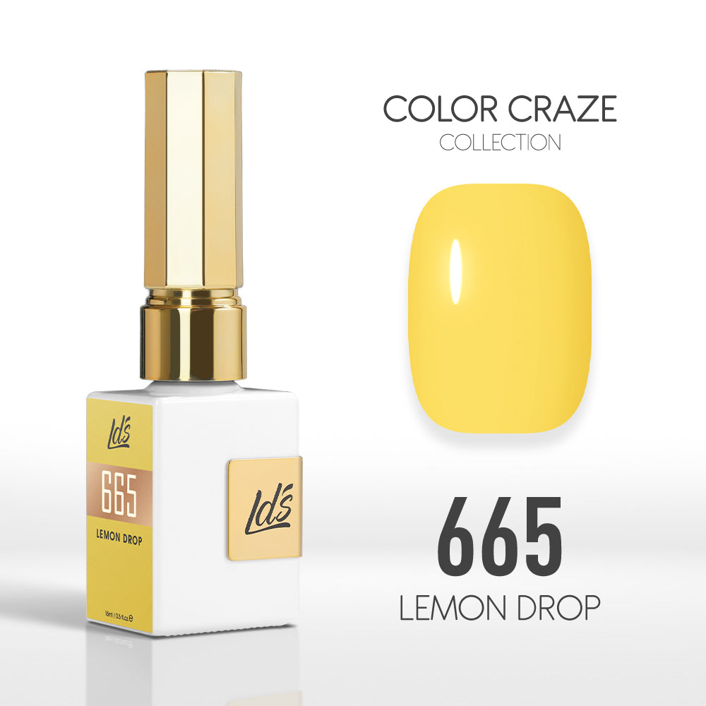 LDS Color Craze Gel Nail Polish - 665 Lemon Drop - 0.5oz by LDS COLOR CRAZE sold by DTK Nail Supply