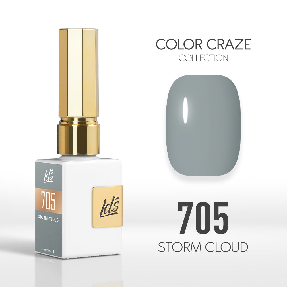 LDS Color Craze Gel Nail Polish - 705 Storm Cloud - 0.5oz by LDS COLOR CRAZE sold by DTK Nail Supply