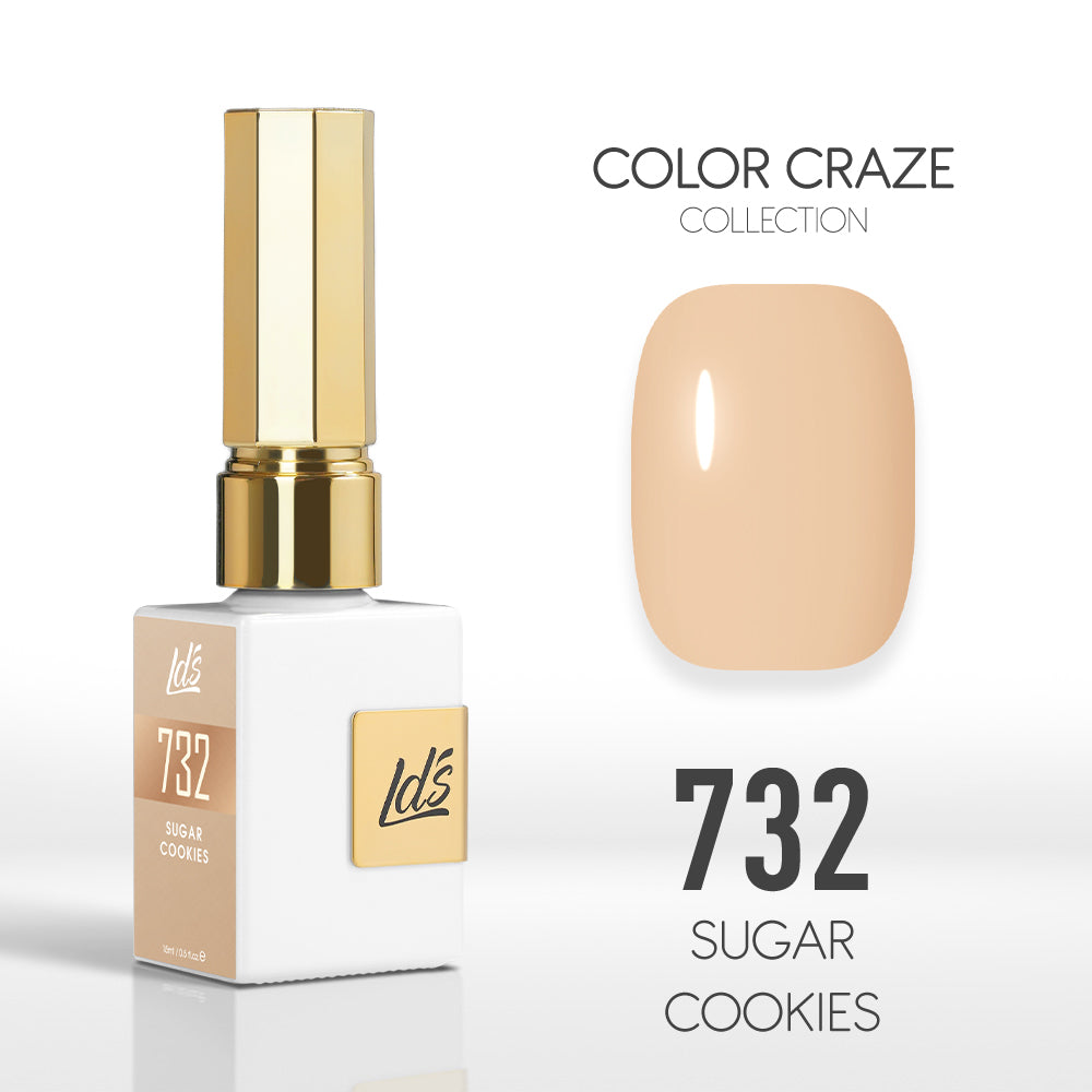 LDS Color Craze Gel Nail Polish - 732 Sugar Cookies - 0.5oz by LDS COLOR CRAZE sold by DTK Nail Supply
