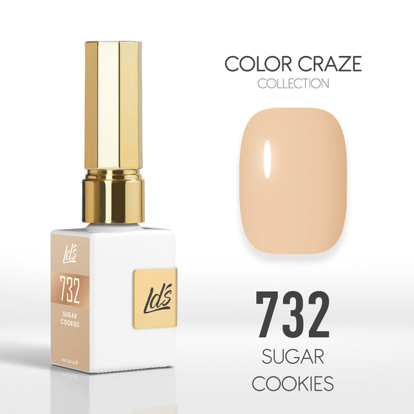 LDS Color Craze Gel Nail Polish - 732 Sugar Cookies - 0.5oz by LDS COLOR CRAZE sold by DTK Nail Supply