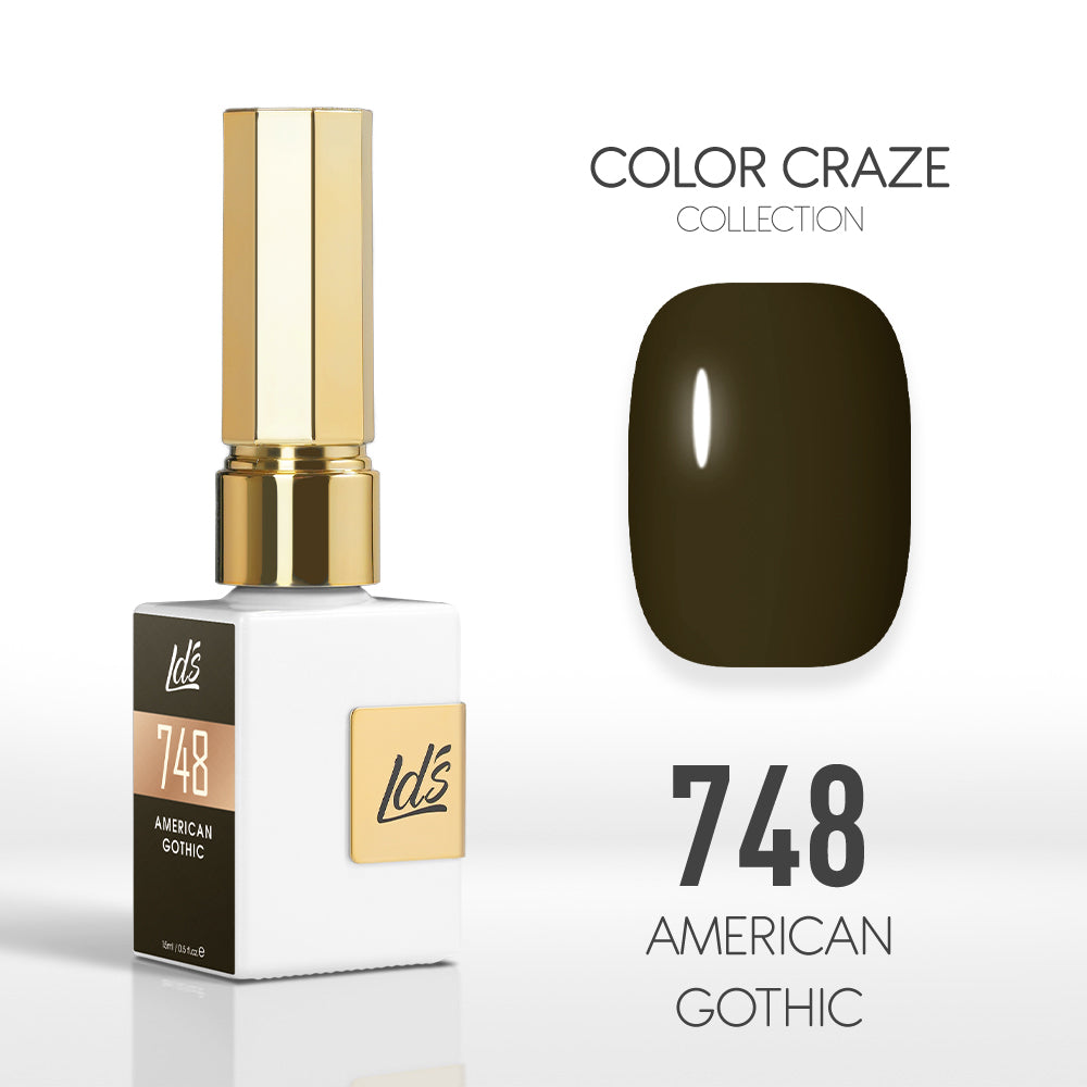 LDS Color Craze Gel Nail Polish - 748 American Gothic - 0.5oz by LDS COLOR CRAZE sold by DTK Nail Supply