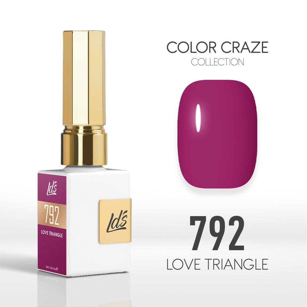 LDS Color Craze Gel Nail Polish - 792 Love Triangle - 0.5oz by LDS COLOR CRAZE sold by DTK Nail Supply