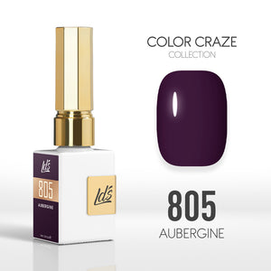 LDS Color Craze Gel Nail Polish - 805 Aubergine - 0.5oz by LDS COLOR CRAZE sold by DTK Nail Supply