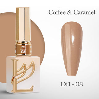  LAVIS LX1 - 08 - Gel Polish 0.5 oz - Coffee & Caramel Collection by LAVIS NAILS sold by DTK Nail Supply