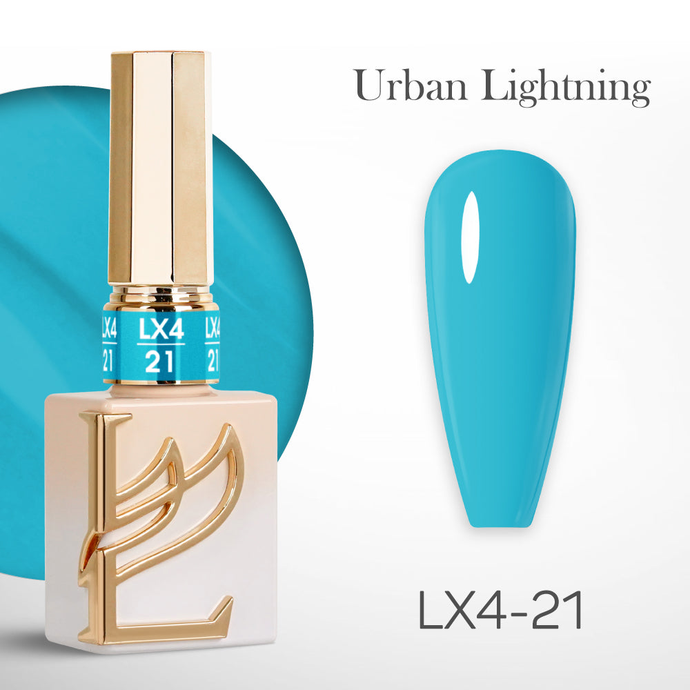 LAVIS LX4 21 Gel Polish 0.5 oz Urban Lightning Collection DTK