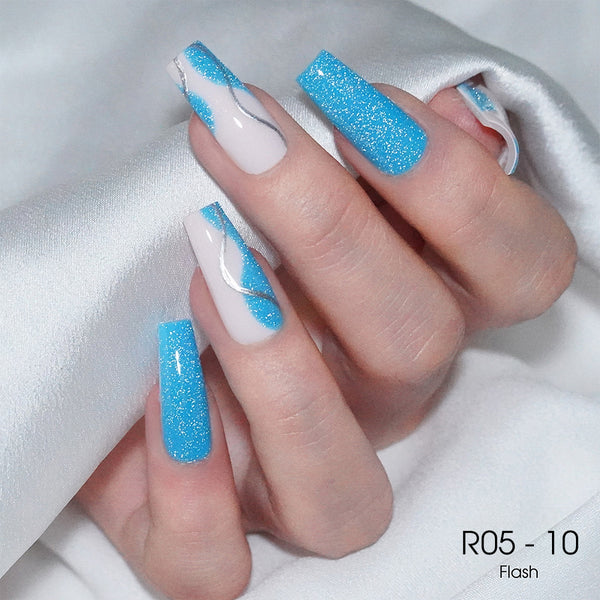 LAVIS Reflective R05 - 10 - Gel Polish 0.5 oz - Blossom Bass Reflective Collection by LAVIS NAILS sold by DTK Nail Supply