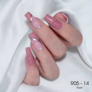 LAVIS Reflective R05 - 14 - Gel Polish 0.5 oz - Neon Lights Reflective Collection by LAVIS NAILS sold by DTK Nail Supply