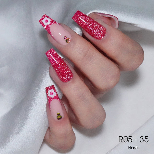 LAVIS Reflective R05 - 35 - Gel Polish 0.5 oz - Glow With The Flow Reflective Collection by LAVIS NAILS sold by DTK Nail Supply